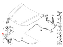 Genuine BMW (51647123405) Reinforcement Support Lock