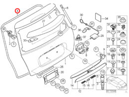 Genuine MINI (51717132471) Boot Lid Gasket
