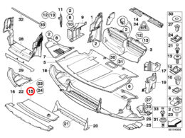 Genuine BMW (51717897173) Air Duct - Bottom