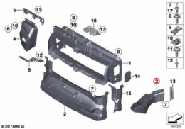 Genuine BMW (51748054416) Air Duct, Brake, Right