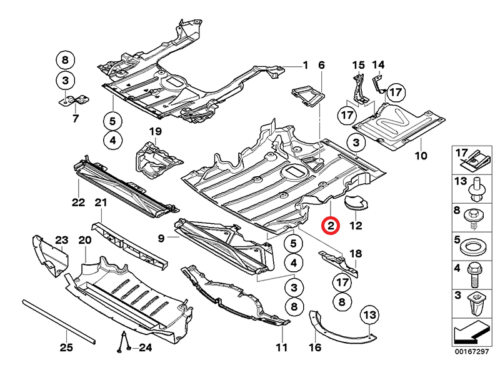 (51718047421) Lower Belly Pan