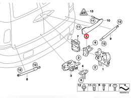 (51247167500) Barn Door Lock Striker - Upper