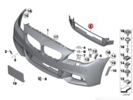 (51748049347) Grille Frame - M