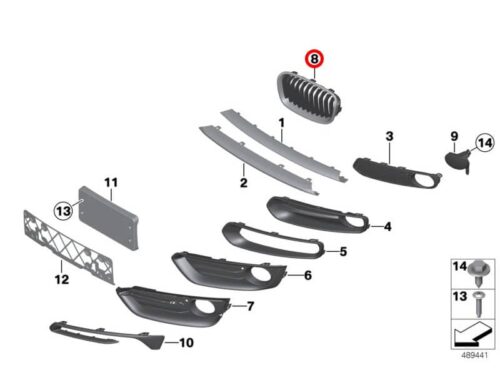 Kidney Grille -Set 51137239021KT