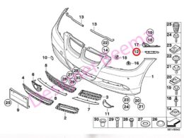 Alternative view of Front Bumper Insert - Left