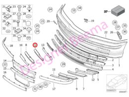 Alternative view of Front Bumper Grille - Right