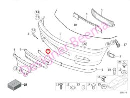 (51118195304) License Plate Filler - Black