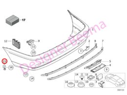 Alternative view of Bumper Bracket - Left