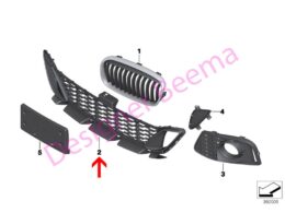 Alternative view of Open Centre Bumper Grille
