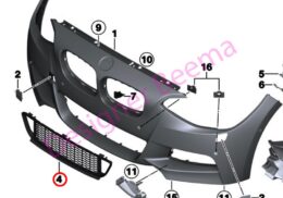Genuine BMW (51118055434) Bumper Grille