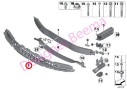Genuine BMW (51117289911) Front Bumper Shock Absorber