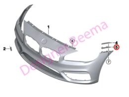 Alternative view of Front Bumper Insert - Right