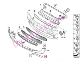 (51112755333) Deflector Lip Left (51112755333) Deflector Lip Left