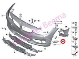 (51117379431) Front Bumper Repair Kit