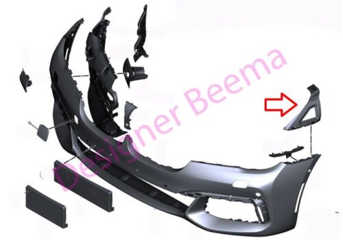 Bumper Guide Upper - Left 51117357201