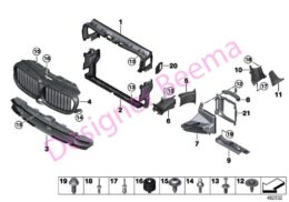 Alternative view of Radiator Air Duct - Bottom Section