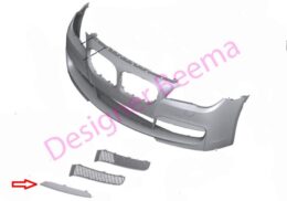 Genuine BMW (51118099323) Bumper Grille Moulding Black- Left
