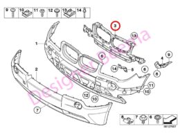(51113400898) Bumper Insert - Centre
