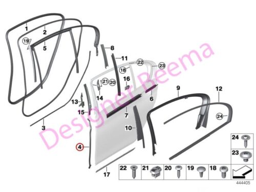 B-Pillar Seal Bottom Left 51767336043