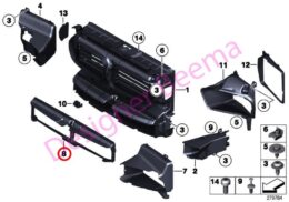 (51748049708) Air Duct - Bottom