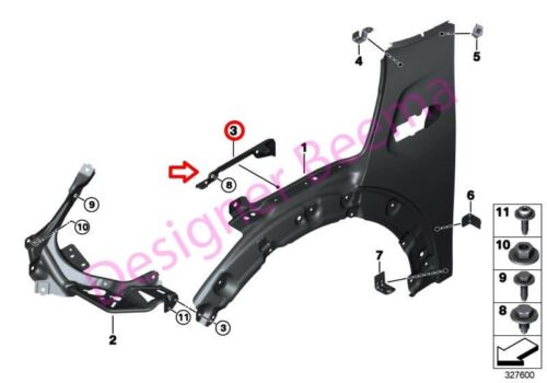 Deformation Element Bracket - Front Left 41007374527