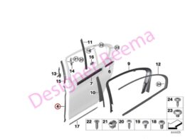 Alternative view of B-Pillar Seal Bottom Left