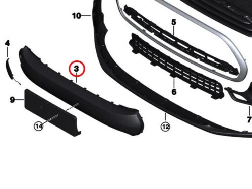 Bumper Cover - Gloss Black PDC 51117451338