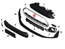 Alternative view of Grille Centre - Upper