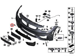 (51118063105) Front Tow Hook Cover