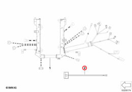 Genuine BMW (12517602973) Accelerator Repair Cable / Wiring Harness
