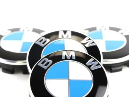 Genuine BMW (36136783536) Alloy Wheel Centre Cap with Chrome Ring (Set of 4)