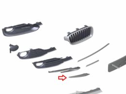 (51117293106) Lower Bumper Grille Finisher - Right