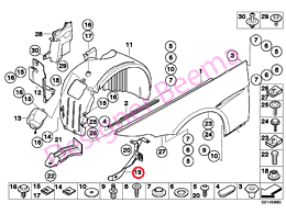 Alternative view of Bracket Side Panel - Bottom Left