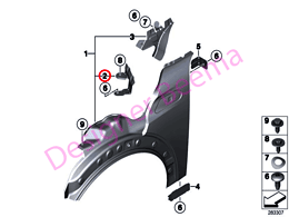 Alternative view of Side Panel Closing Plate - Left