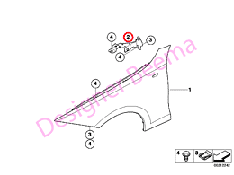 Alternative view of Bracket Side Panel - Top Left