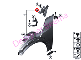 Alternative view of Covering Plate - Left