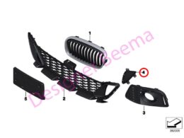 Alternative view of Bumper Cover Brake Air Channel - Left