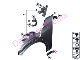 Alternative view of Bracket Side Panel - Bottom