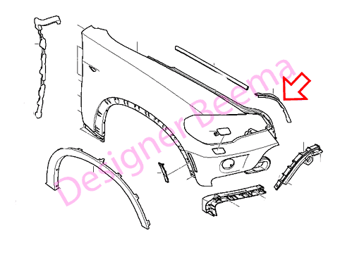 Genuine BMW Gasket - Right 51767185552