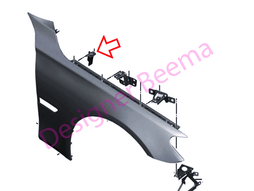 Genuine BMW (41357204502) Side Panel Bracket 3 - Front Right