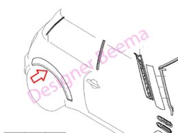 Genuine MINI (51131505868) Cover For Wheel Arch - Rear Right