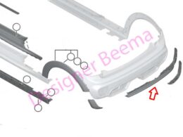 Genuine MINI (51127365150) Band Spoiler - Lower Right