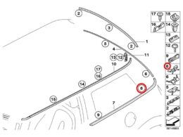 Genuine MINI (51367044616-1) Clip - Priced Each