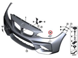 Alternative view of Spray Nozzle Cover - Left