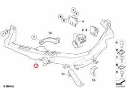 Genuine BMW (51118040551) Headlight Arm - Left
