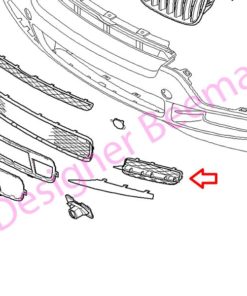 Genuine BMW (51117159595) Open Grid - Left