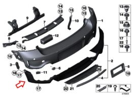 Alternative view of Bumper Trim Cover - Lower