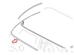 Genuine MINI (51367071672) Finisher For Side Window - Rear Right