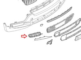 Genuine BMW (51117159596) Open Grid - Right