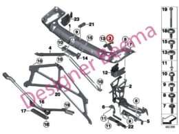 Genuine BMW (51117294915) Headlight Bracket - Left